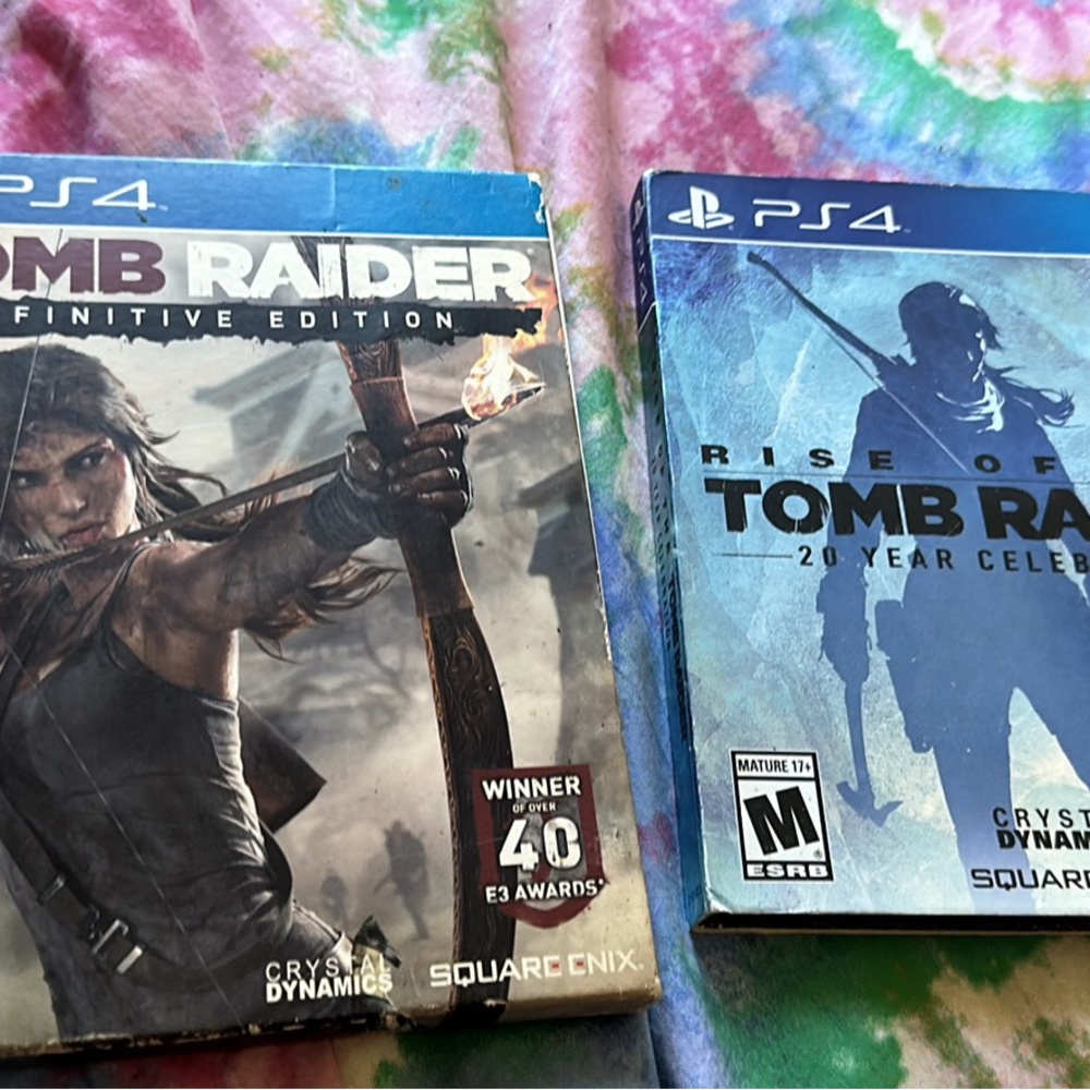 PlayStation 4 tomb raider games  2games